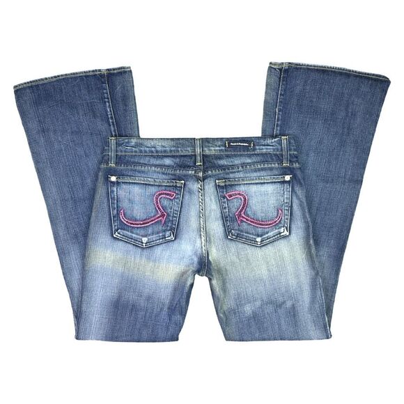 Rock & Republic Flare Mid-Rise Jeans - Size 31 - Picture 6 of 8